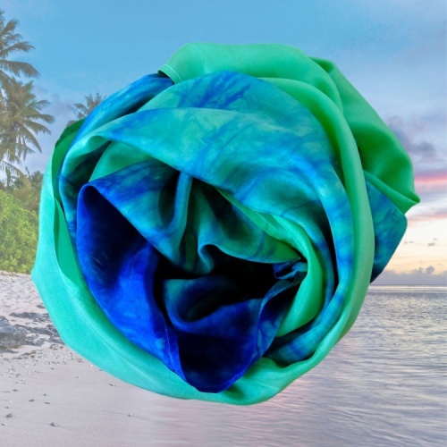 JagBag Large Silk Beach Wrap - Paua